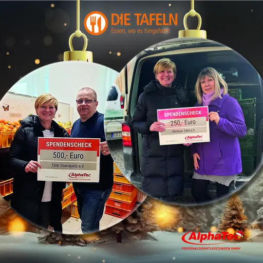 AlphaTec unterstützt Tafeln in Oberlausitz und Görlitz